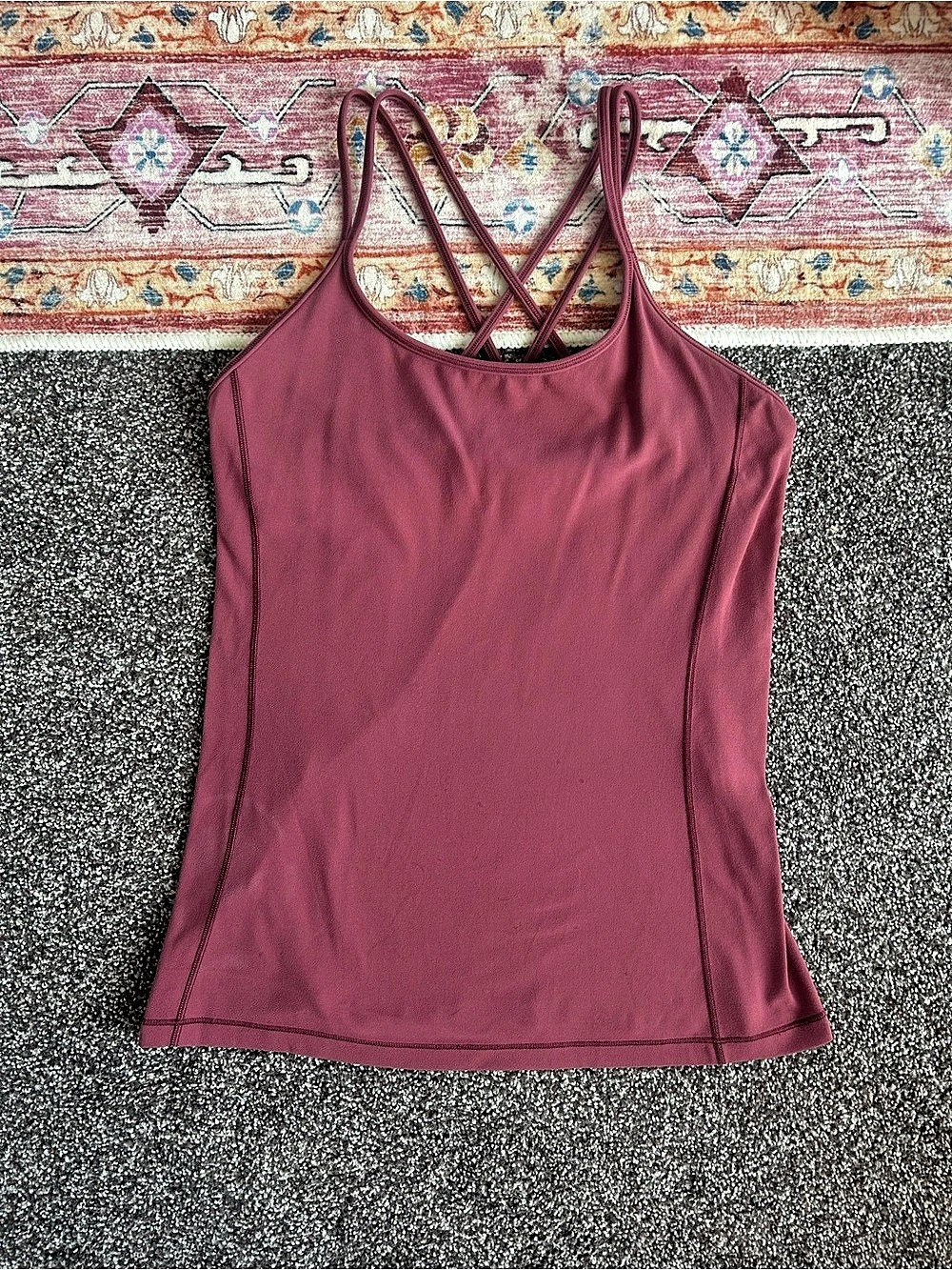 Lululemon Power Y Tank Women's Pink Athletic Tank Top
